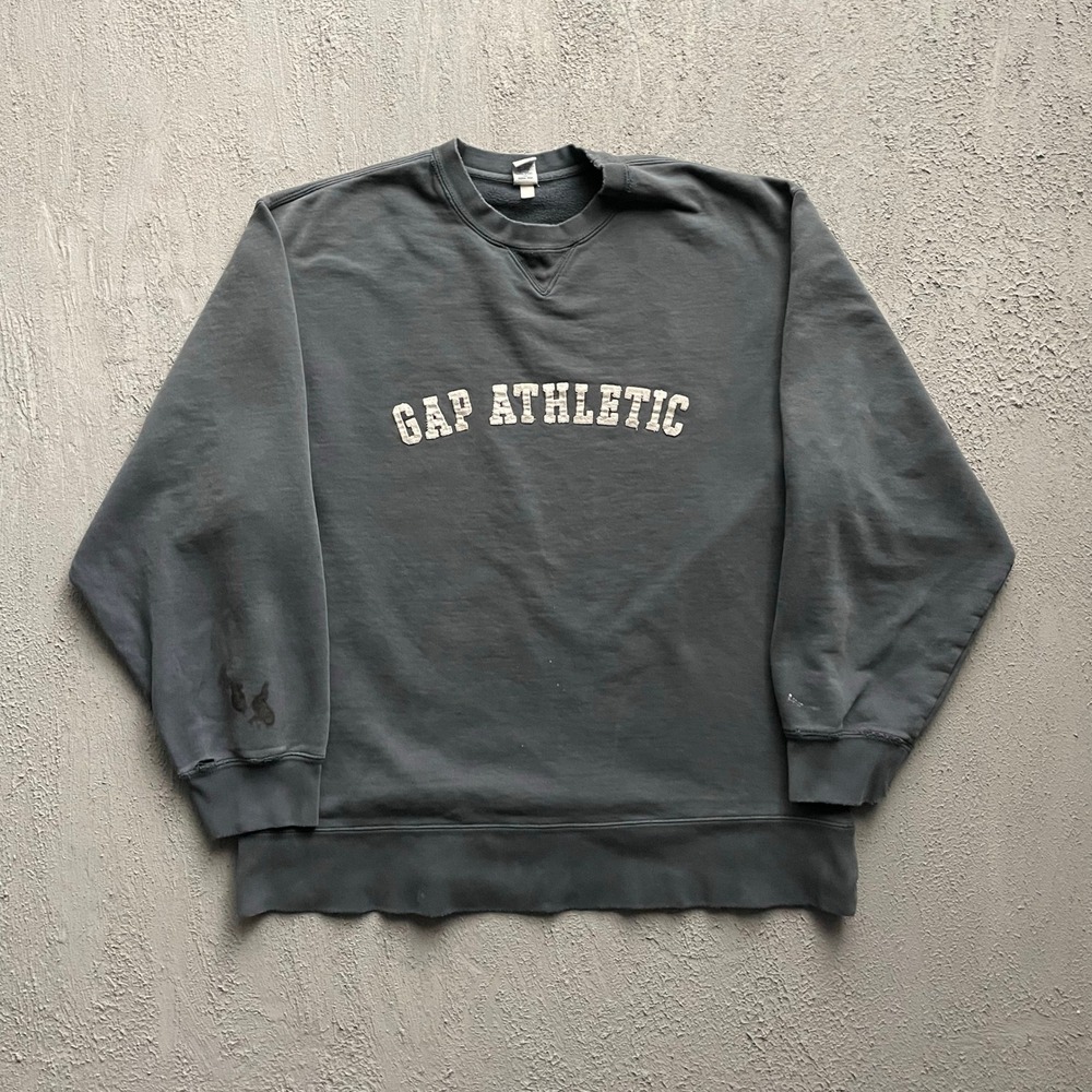 Vintage Gap Athletic Crewneck Sweatshirt Mens XL Grey 90s Gap